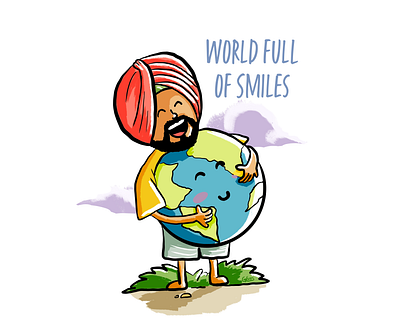 World Full of Smiles artwork character design design graphic illustration