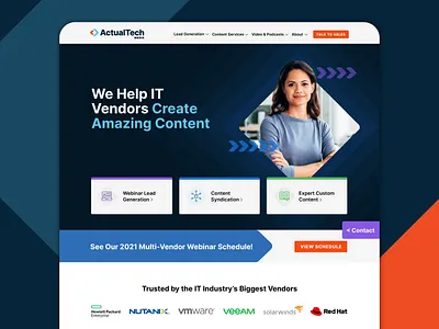 ActualTech Website branding mockup ui web web design website