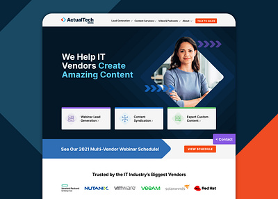 ActualTech Website branding mockup ui web web design website