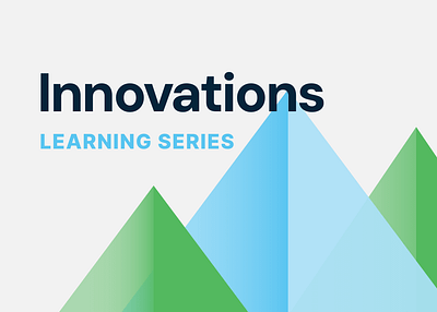 Innovations Learning Series Logo branding corporate gradient illustration minimal