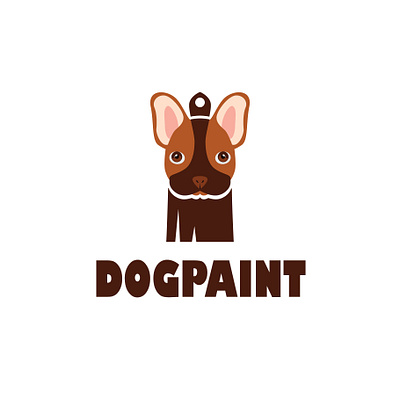 dog paint logo branding graphic design logo painting logo