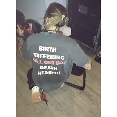 Birth Suffering Fall Out Boy Death Rebirth Shirt design illustration