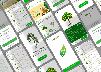 BRIKSHYA agriculture app app design branding design ecommerce figma graphic design illustration logo design mobile app design plants app santalum designs ui uxui