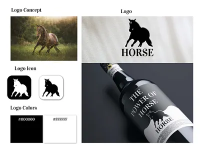 HORSE minimalist Logo design branding creative logo design fiverr graphic design illustration logo logo design logo maker