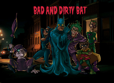ilustración cartoons...Bad and Dirty Bat comic digitalarts illustration wacom intuos