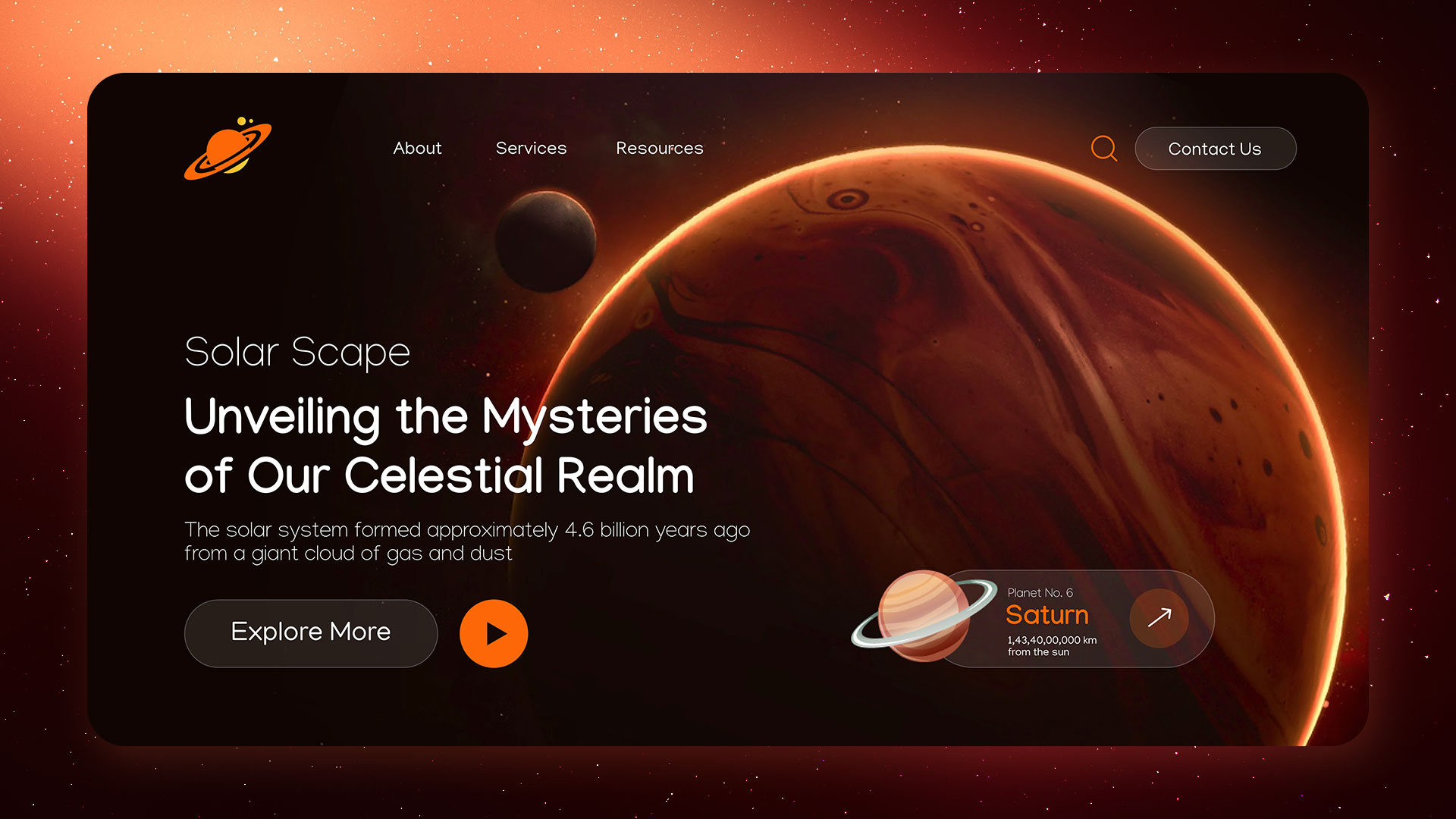 Solar Scape UI Design and usability. branding ui