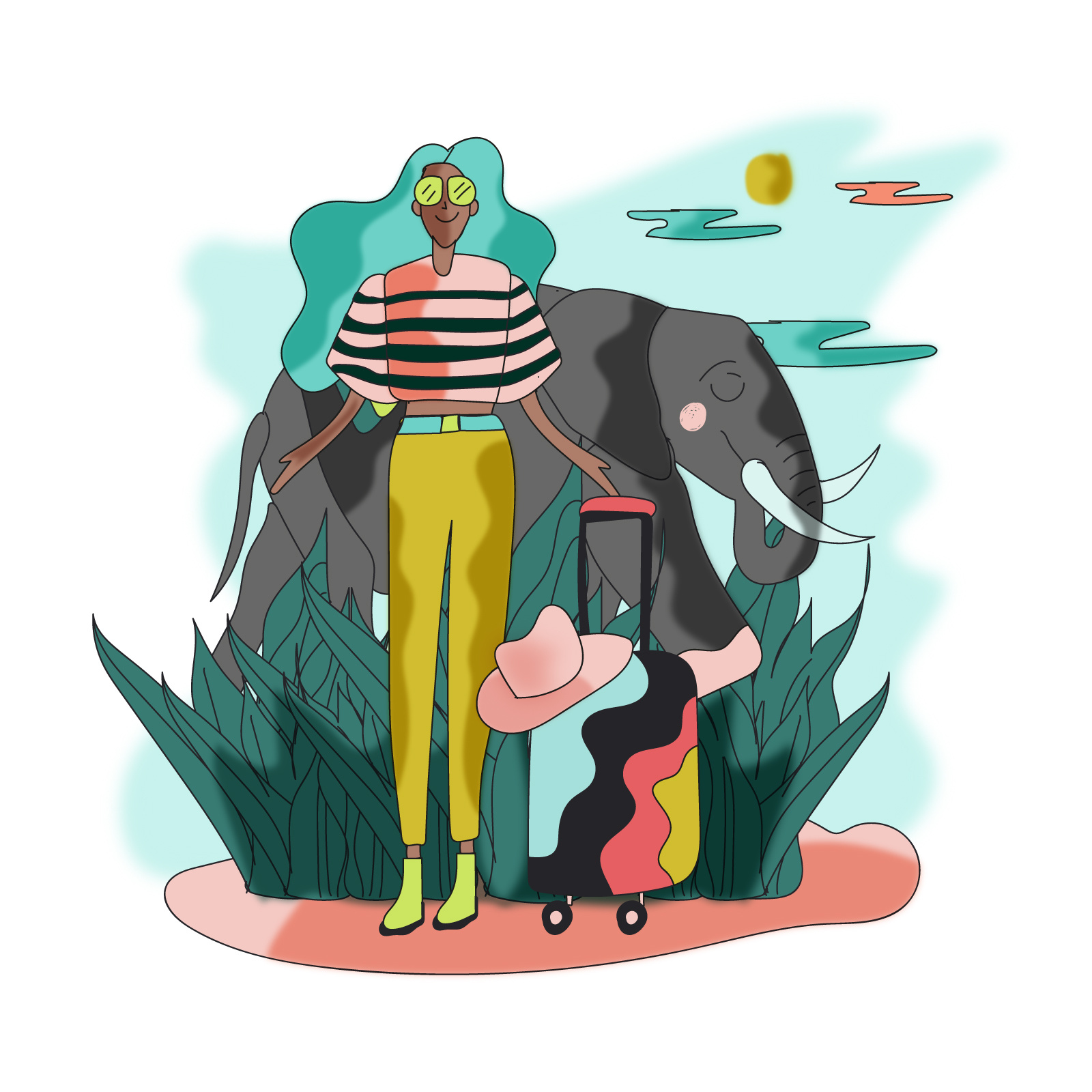 Journey Illustration animation art branding flat graphic design illustration motion graphics ui urban vector