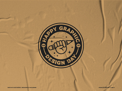Happy Graphic Design Day badge chile flat design graphic design graphic designer illustration venezuela