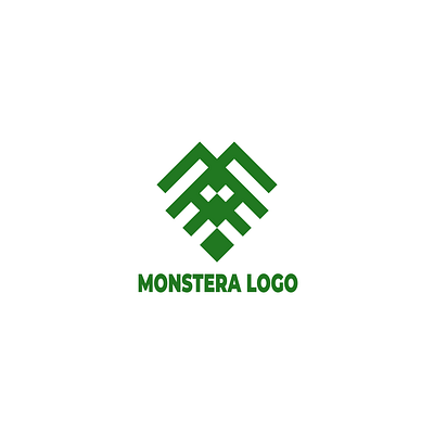 Monstera leaf logo design flower garden graphic design leaf logo modern monstera nature simple