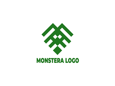 Monstera leaf logo design flower garden graphic design leaf logo modern monstera nature simple