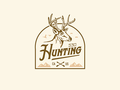 Deer Hunting badge badge design buck buck design buck logo deer deer hunting deer hunting logo hunting hunting design hunting graphic logo outdoor graphic outdoors
