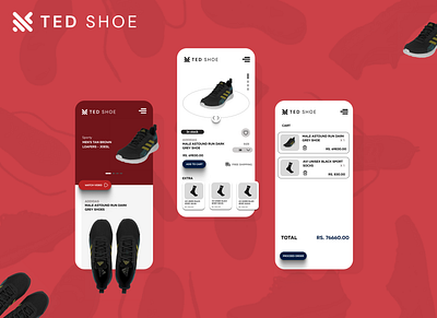 TED SHOE ( E-Store ) app e store ui ux