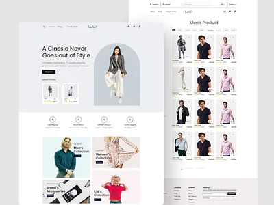 Fashion ecommerce website clothing design ecommerce fashion graphic design homepage landing page productdesign ui ui of website ux website