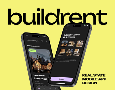 Buildrent | Real State App app case study design design app interface user mobile app real state ui user experience ux uxui