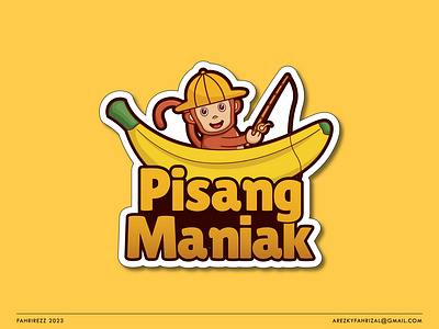 Logo design - Pisang Maniak branding graphic design illutration logo logo design sticker