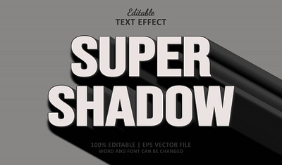 Text Effect Super Shadow headline sale text effect
