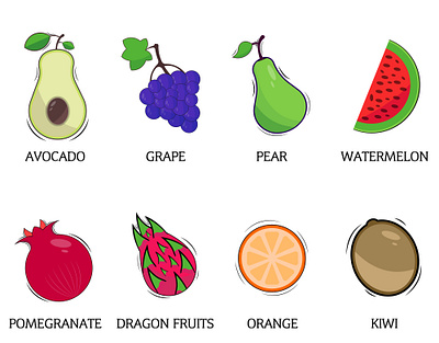 fruits vector illustration design pear