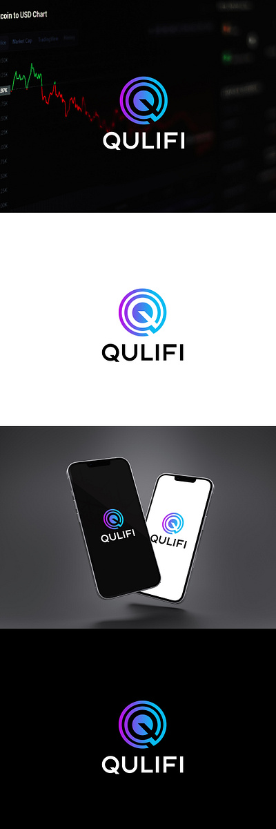 Qulifi Cryptocurrency LOGO graphic design logo motion graphics