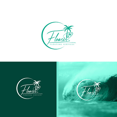 Floasis Floating Services Logo Design graphic design motion graphics