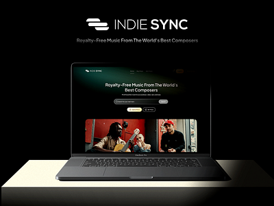 Indie SYNC- Royalty Free Music. design dribble gradient mp3 music product design ui ux web design website