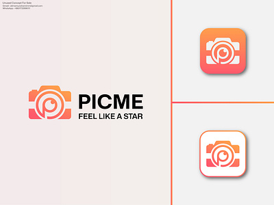 Camera App Logo Design. Modern Minimalist Creative Letter P. app icon app logo best logo camera app logo camera logo design graphic design logo logo desin mamun minimalist logo mobile app logo modern app logo modern p logo p app logo p camera app logo p logo design shamim all