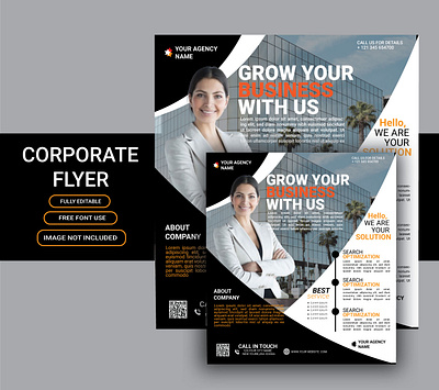 corporate flyer branding business flyer corporate flyer design flyer flyer design graphic design grow business flyer marketing flyer product design professional flyer