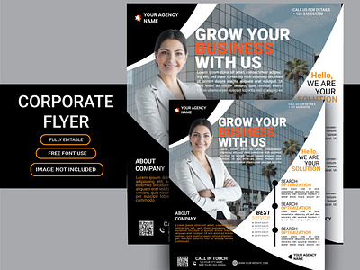 corporate flyer branding business flyer corporate flyer design flyer flyer design graphic design grow business flyer marketing flyer product design professional flyer