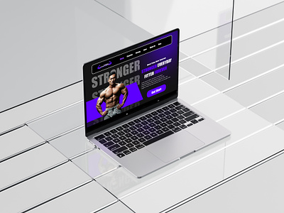 Gym Homepage Design branding figma gym website homepage design landing page ui uiux ux