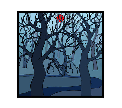 Композиция "Темный лес" illustration ил