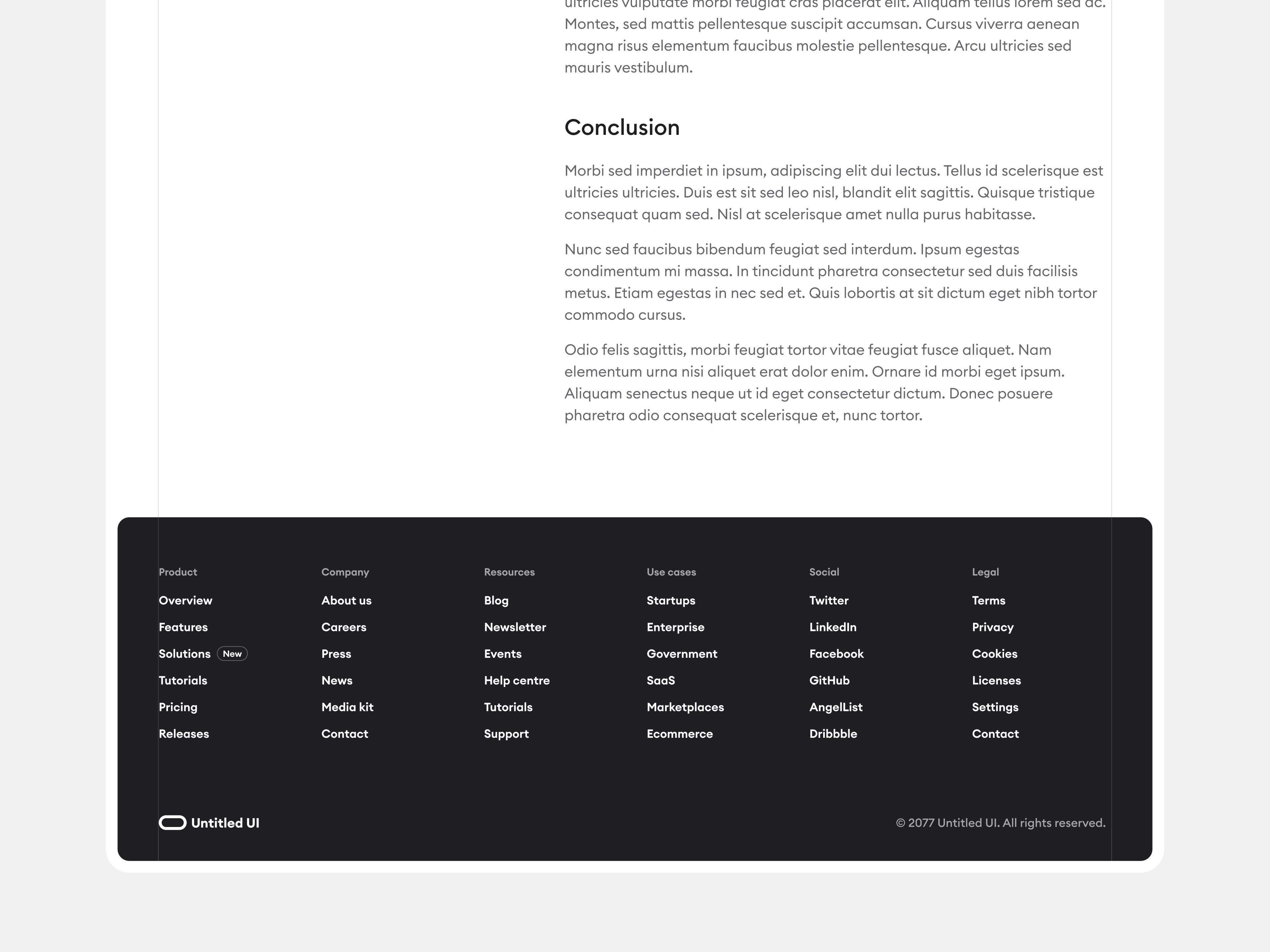 Minimal blog post — Untitled UI by Jordan Hughes® on Dribbble