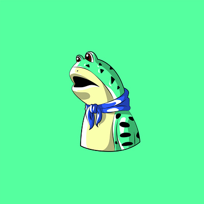 a frog cartoon graphics illustration