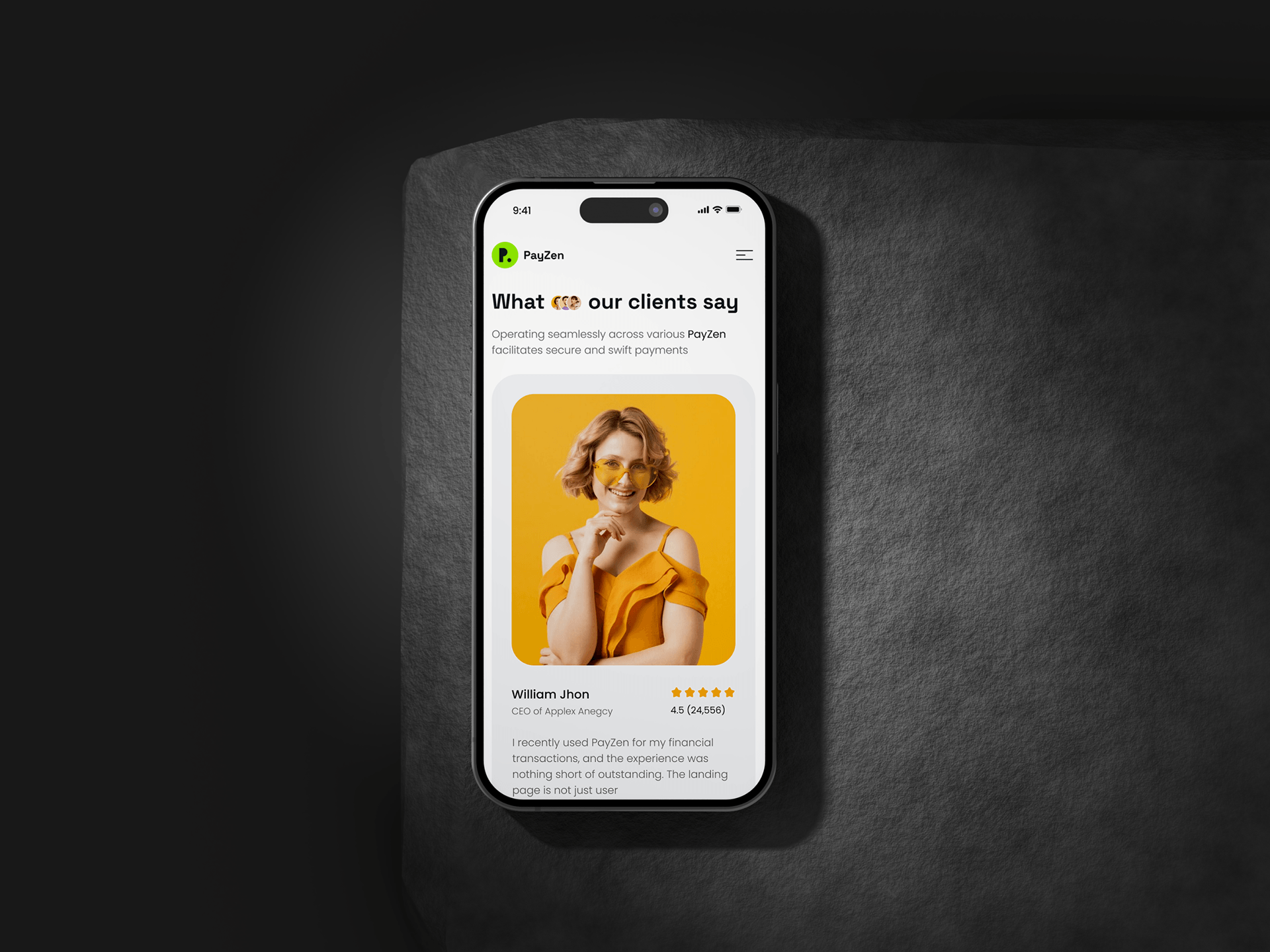 Finance management Landing Page - PayZen finance finance landing page fintech fintech management landing page management payzen saas uiux