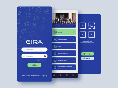 UI App EIRA branding graphic design ui