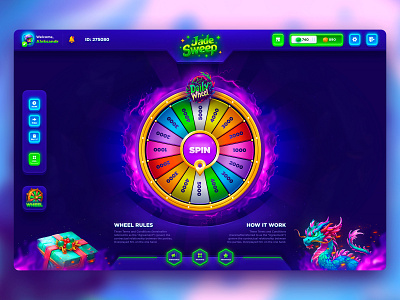 Jade Sweep - Online Wheel casino casino design casino interface casino lucky casino slots casino spin casino wheel crypto crash crypto online casino gambling gambling design game slots jackpot jade sweep online wheel roulette slots spin web design casino wheel