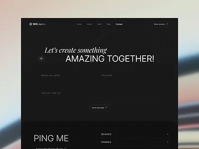 Contact Page UI branding chat clean contact contact form contact page contact us contact us page conversation design landing message minimalist portfolio product ui ui design uidesign ux website