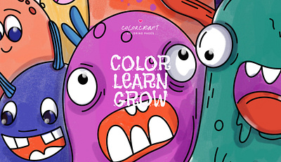 ColorCraft Coloring Pages app art branding design digital illustration digitalart drawing illustration procreate ui