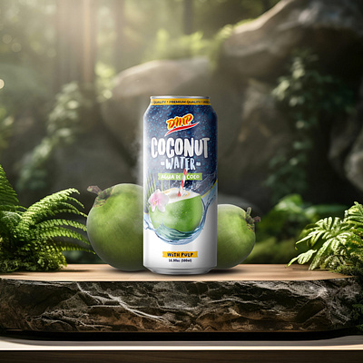 Coconut Water Poster Design 3d animation app branding coconut water coconut water design drink graphic design logo motion graphics natural nature post design poster poster design social media post social media post design trending ui viral design