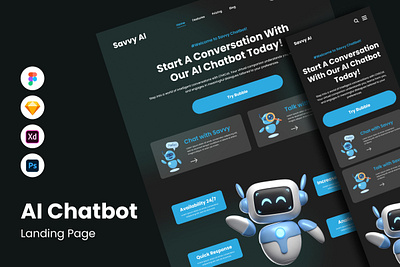 Savvy AI - AI Chatbot Landing Page V1 chatbot