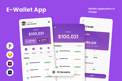 DigiPay - E-Wallet Mobile App balance