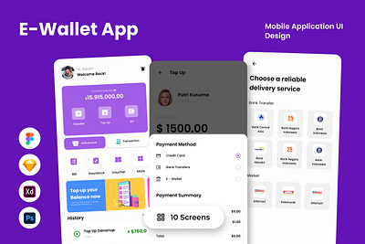 MoneyEasy - E-Wallet Mobile App balance