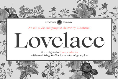 Lovelace - 30 fonts editorial