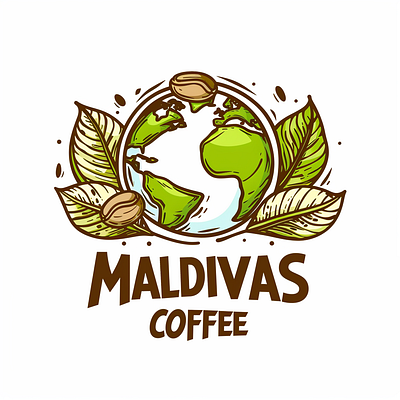 Maldivas Coffee artisanal coffee culture coffee experience coffee lovers earth globe design fresh brews gourmet coffee maldivas coffee nature inspired organic flavors