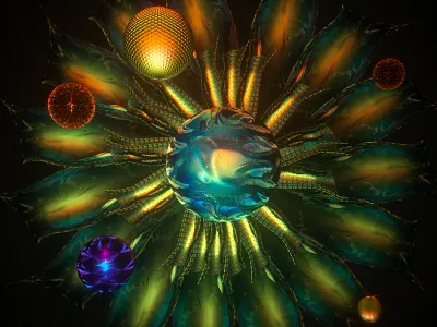 Shining 3d abstract c4d cinema 4d digital art experimental neon shining