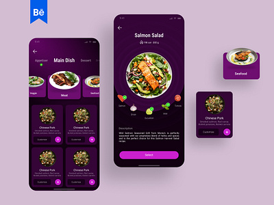 Happy bites, Prevent food waste app application branding design food food waste illustration interaction minimalist purple ui ui ux design ui design waste