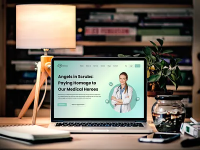Medical Hero Page hero page hero section landing page medical hero page medical hero section ui ui design uiux web design web page