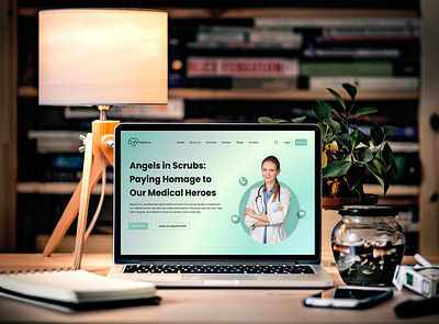 Medical Hero Page hero page hero section landing page medical hero page medical hero section ui ui design uiux web design web page