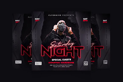 Party Flyer Template club flyer club poster flyer tempalte instagrma post party flyer party poster social post