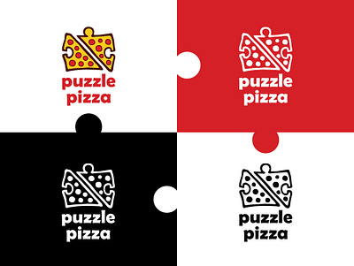 Puzzle Pizza Logo Design branding design graphic design illustration logo logofolio logoideas logoshop logotype mark آرم تجاری تبلیغات لوگو لوگو ترکیبی لوگو تصویری لوگو حرفه ای لوگو رستوران مینیمال هویت بصری