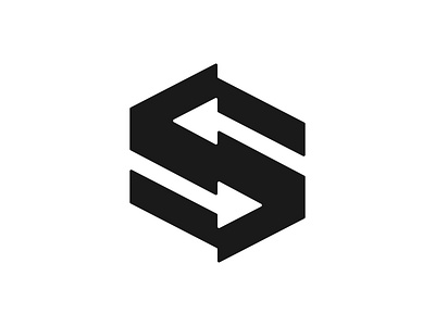 Letter S logo arrow brand branding design designer identity initial letter logo mark minimal minimalist modern onsirtus s ss symbol technology
