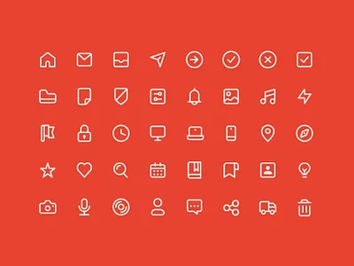 Basik Icon Pack 2 app design flat icon icon app icon design icondesign iconography iconpack icons iconset illustrator line icon ui web